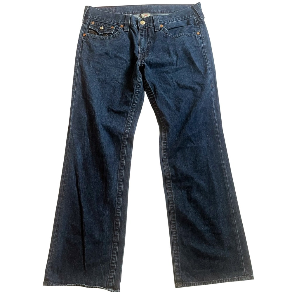 True religion Ricky jeans denim vintage 24–859 LX 603336 embellished men 38 flap